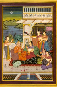Babür Minyatürleri, Aşk Sahneleri, Hindistan by School Indian