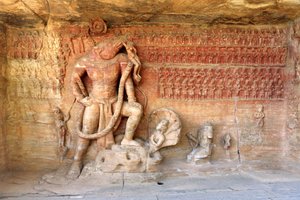 Varaha Avatarı olarak Vishnu (fotoğraf) by School Indian