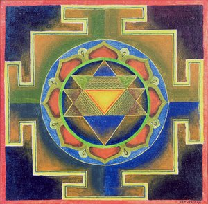 Yantra Boyama (gemide pigment) by School Indian