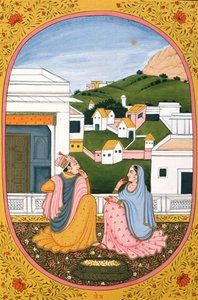 Bir Hindu Ayı için Yıl Takvimi Resmi ve Boyaması Paush, Hindistan by School Indian