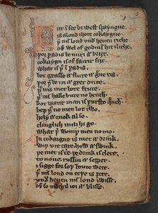 Harley MS 913, f.3r Kildare Şiirleri veya Kildare Şarkı Sözleri