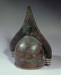 Bronz miğfer, Villanova dönemi, MÖ 2. yarı 8. yüzyıl (bronz) by School Italian
