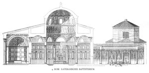 Lateran Vaftizhanesinin Planları (lito) by School Italian