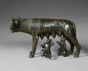 Capitoline Kurt Emziren Romulus ve Remus by School Italian