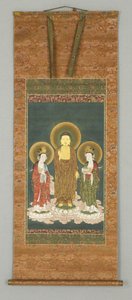 Buddha ve iki Bosatsu by Japanese School
