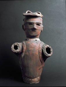Funerary terracotta sculpture (haniwa), Kofun period (250-538) by Japanese School