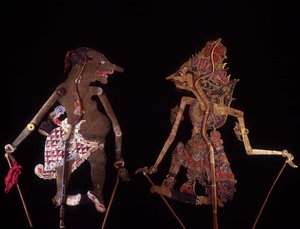 Wayang Kulit. Java Kuklaları. Jean François Hubert Koleksiyonu. Paris by School Javanese