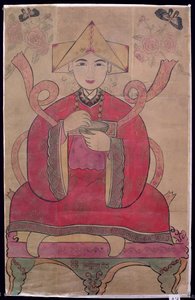 Seongsu Daesin (ipek üzerine doğal pigmentler) by School Korean