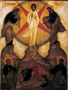 Bahçedeki Acı (panelde tempera ve altın varak) by School Russian