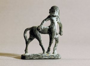 İber sanatı: bir centaur heykeli MÖ 6.-4. yy (bronz)