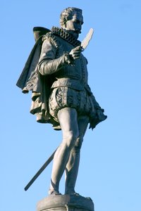Miguel de Cervantes Heykeli (1547-1616) (mermer)