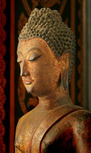 Lanna Sukhothai Tarzı Buda (bronz)