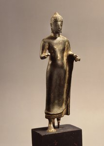 Ayakta Buda, Davaravati Dönemi (bronz)