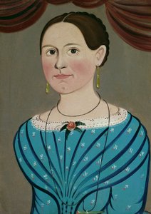 Mavi Elbiseli Kadın, c. 1840. by School of William Matthew Prior
