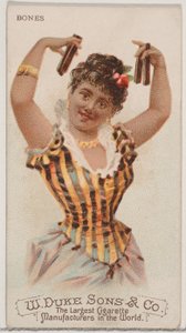 Kemikler, Duke marka sigaralar için Musical Instruments N82 serisinden, 1888., 1888. by Schumacher and Ettlinger