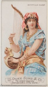 Duke marka sigaralar için Musical Instruments N82 serisinden Mısır Arp, 1888., 1888.