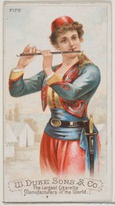 Fife, Duke marka sigaralar için Musical Instruments N82 serisinden, 1888., 1888. by Schumacher and Ettlinger