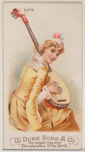 Lute, Duke marka sigaralar için Musical Instruments N82 serisinden, 1888., 1888. by Schumacher and Ettlinger