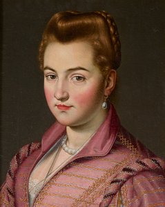 Parma Evi'nden Bir Leydi, muhtemelen Costanza Colonna (tuval üzerine yağlıboya) by Scipione (1550 98) (attr. to) Pulzone