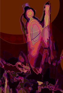 Enginar_abst_vert6a (dijital) by Scott J. Davis