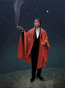 Melchior, 2022 (karalama tahtası, dijital olarak renklendirilmiş) by Scott McKowen