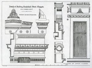 Alexander Greek Thomson tarafından tasarlanan Grecian Chambers