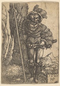 Bir Lansquenet, 1520. by Sebald Beham