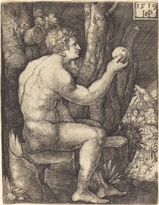 Adam Oturan by Sebald Beham