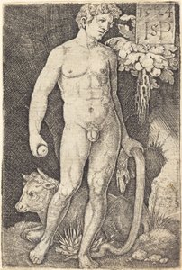 Adam Ayakta by Sebald Beham