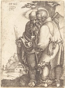 Bartholomeos ve Matthias by Sebald Beham
