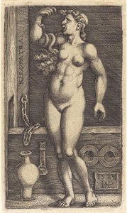 Kleopatra Ayakta by Sebald Beham