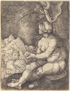 Havva Oturmuş by Sebald Beham