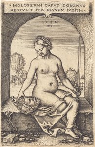 Pencerede Oturan Judith by Sebald Beham
