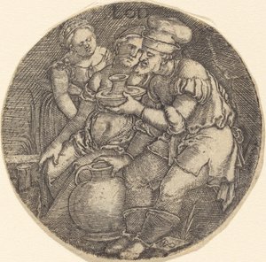 Lût ve Kızları by Sebald Beham