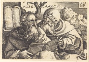 Musa ve Harun by Sebald Beham