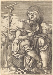 Aziz Anthony Hermit by Sebald Beham