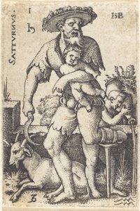 Satürn by Sebald Beham