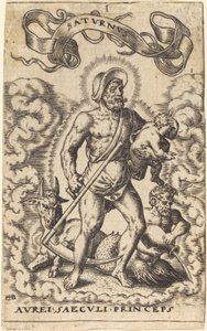 Satürn by Sebald Beham