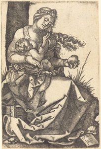 Armut ile Bakire by Sebald Beham