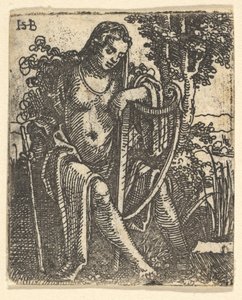 Arplı Kadın, 1520-25. by Sebald Beham