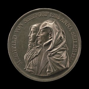 Mechtild von Seedorf ve Anna Seiler [ön yüz], 1818. by Sebastian Burger