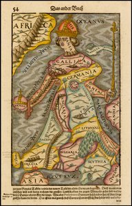 Europa regina Queen Europe Cosmographia