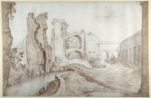 Titus Thermae kalıntıları by Sebastian Vrancx