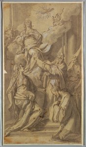 Madonna ve Azizler by Sebastiano Conca