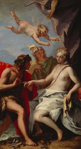 Bacchus ve Ariadne (tuval üzerine yağlıboya) by Sebastiano Ricci
