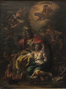 Minerva (tuval üzerine yağlı boya) by Sebastiano Ricci