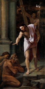 "" Christ aux limbes "" (Mesih Arafta) Peinture de Sebastiano del Piombo (1485-1547) 1516 Dim 226x114 cm Prado Müzesi, Madrid by Sebastiano del (c.1485 1547) Piombo