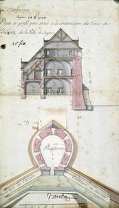 Seyne şehrinin kulelerinin planlanması ve kesimi, Vauban, 10 Ekim by Sebastien Le Prestre de Vauban