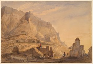 Bir Tepenin Üzerinde Müstahkem Bir Kasaba by Selina Bracebridge