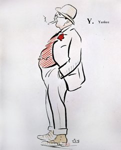 “Alphabet de Sem” (1863 - 1934), Y as Yankee, n.d., 20. yüzyıl